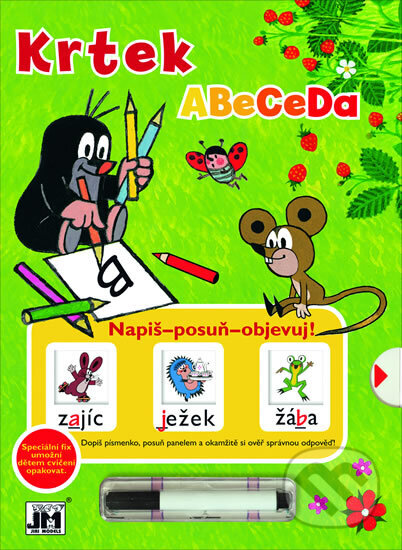 Kniha: Krtek Napiš-posuň-objevuj! Abeceda (neuvedený autor)