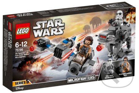 LEGO Star Wars TM 75195 Snežný Speeder vs. Mikrostíhačka Prvého rádu Walker, LEGO, 2018