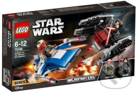 LEGO Star Wars TM 75196 Stíhačka A-Wing vs. mikrostíhačka TIE Silencer, LEGO, 2018