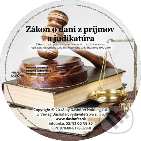 Zákon o dani z príjmov a judikatúra (CD), Verlag Dashöfer