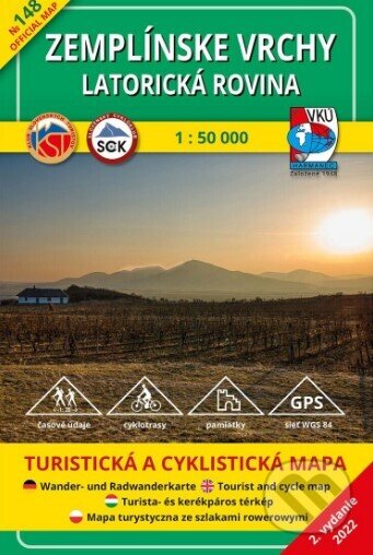 Zemplínske vrchy - Latorická rovina 1:50 000 (Turistická a cyklistická mapa) - kniha z kategorie Mapy a cestování