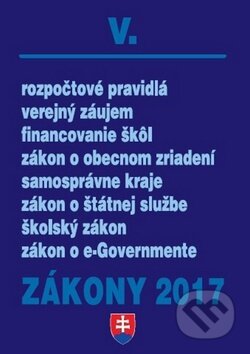 Kniha: Zákony 2017 V. (Poradca s.r.o.). Poradca s.r.o., 2017