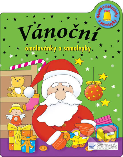 Kniha: Vánoční omalovánky a samolepky (neuvedený autor)