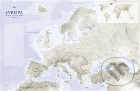 Kniha: Evropa cestovatelská mapa na desce ()
