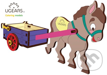 Somárik s vlečkou - hra z kategorie 3D puzzle