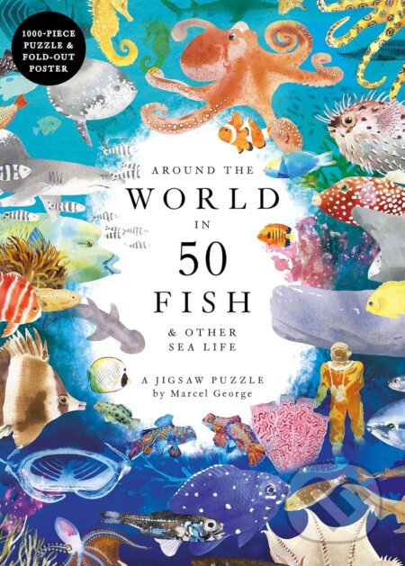 Around the World in 50 Fish (1000 Piece Puzzle) - Helen Scales - puzzle z kategorie Puzzle