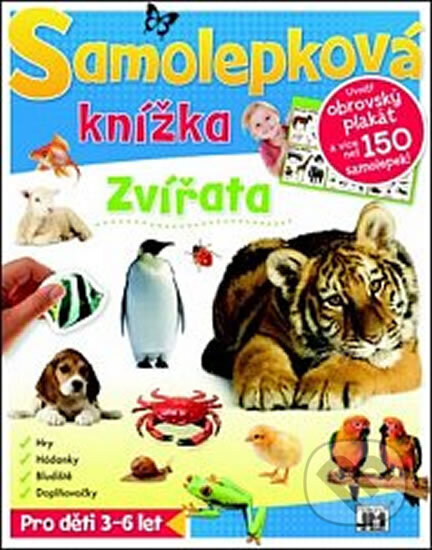 Kniha: Zvířata - Samolepková knížka (neuvedený autor)