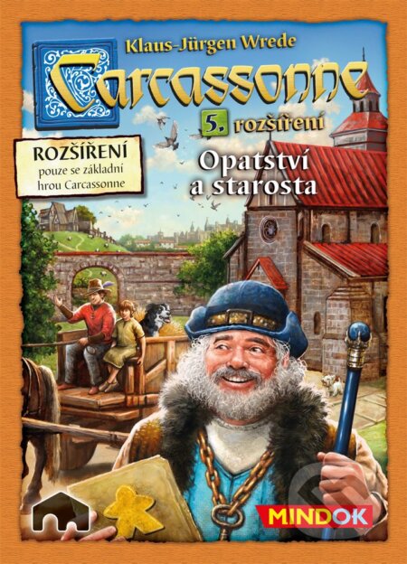 Carcassonne: Opatství a starosta - Klaus-Jürgen Wrede, Mindok, 2018