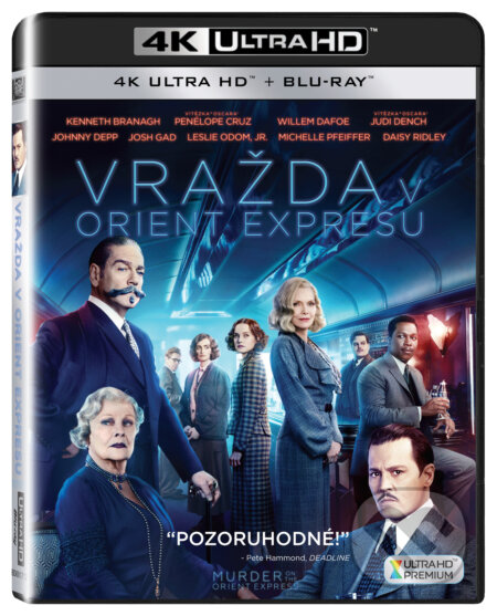 Vražda v Orient expresu Ultra HD Blu-ray - Kenneth Branagh, Magicbox, 2018