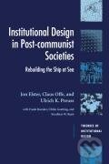 Kniha: Institutional Design in Post-Communist Societies (Jon Elster)