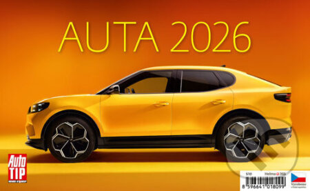 Stolní kalendář Auta 2026