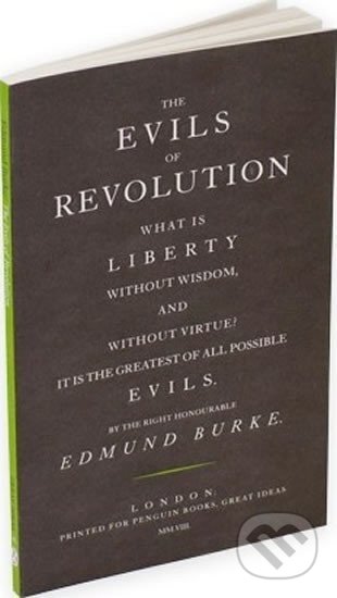 Kniha: Evils of Revolution (Edmund Burke). Penguin Books