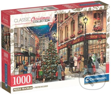 CLEMENTONI Puzzle Vánoční procházka 1000 dílků