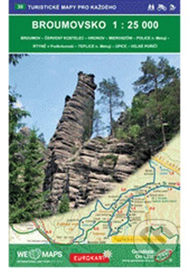 Kniha: Broumovsko 1:25T /30 Turistické mapy pro každého (Geodezie On Line). Geodezie On Line