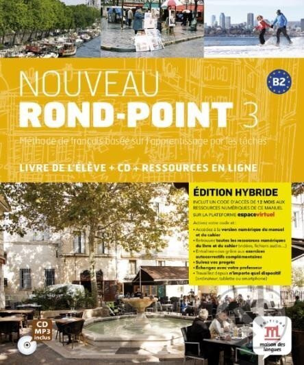 Kniha: Nouveau Rond-point 3 (B2) - Édition hybride Livre de l´éleve + Audio CD + Espacevirtuel (12 mois) (Klett)
