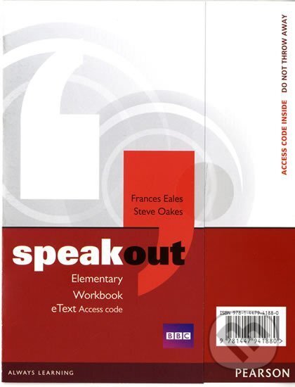 Kniha: Speakout Elementary Workbook eText Access Card (Frances Eales). Pearson, 2013