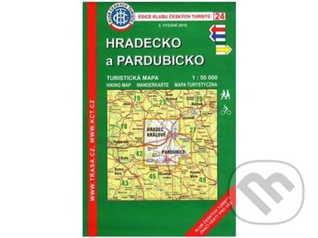Kniha: KČT 24 Hradecko a Pardubicko/ turistická mapa (Klub českých turistů). Klub českých turistů, 2010