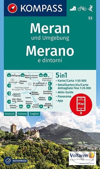 Meran und Umgebung / Merano e dintorni, Kompass, 2018