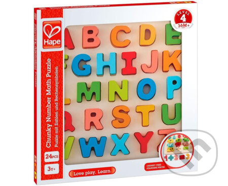 Vkladacie puzzle Veľká abeceda pastelová - puzzle z kategorie Maxi dílky