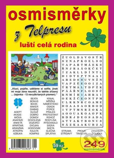 Kniha: Osmisměrky z Telpresu luští celá rodina 1/2025 - 249 osmisměrek (neuvedený autor)