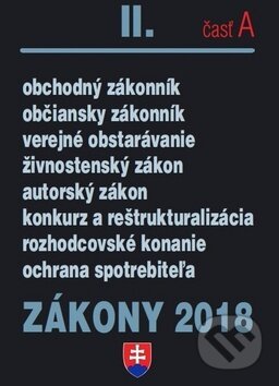 Kniha: Zákony 2018 II. časť A (Poradca s.r.o.). Poradca s.r.o., 2018