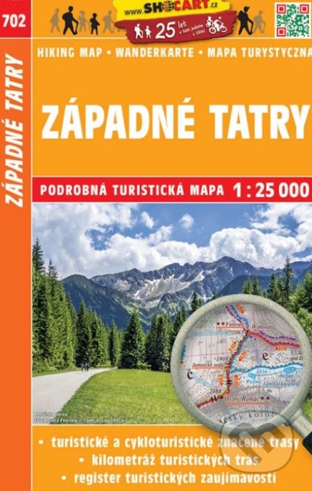 Západné Tatry 1:25 000, SHOCart, 2018