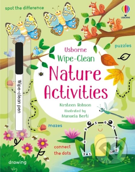 Kniha: Wipe-Clean Nature Activities (Kirsteen Robson). Usborne, 2023