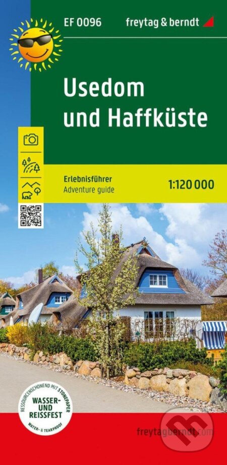 Usedom a pobřeží Haffu 1:120 000 / rekreační mapa