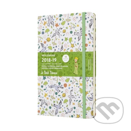 Moleskine – 18-mesačný plánovací zápisník Malý princ zelený 2018/2019, Moleskine, 2018
