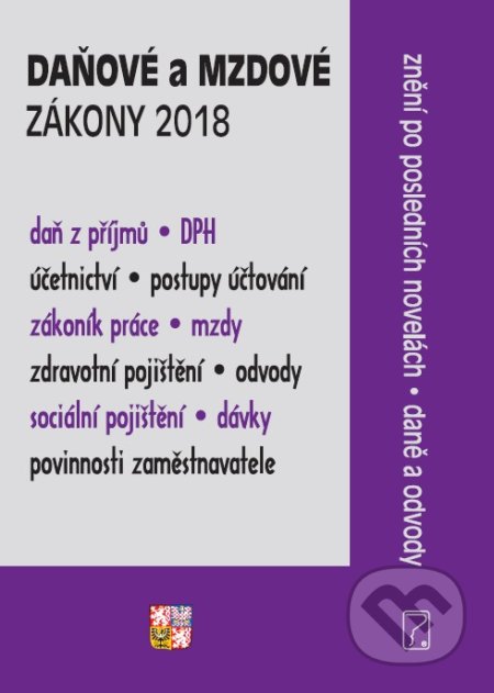 Daňové a mzdové zákony 2018 (CZ) - kniha z kategorie Daně
