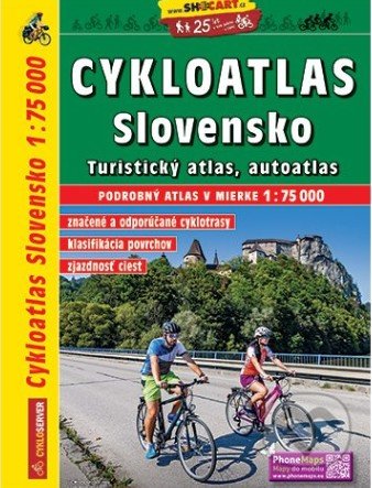 Cykloatlas Slovensko 1:75 000, SHOCart, 2018