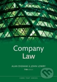 Kniha: Company Law, 11ed (Alan Dignam a John Lowry). Oxford University Press, 2020