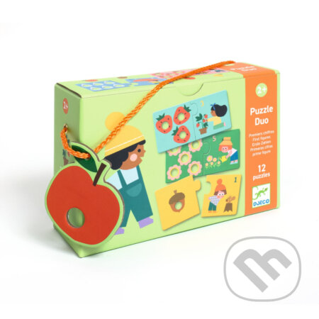 Puzzle Duo: Prvé čísla a počítanie (12 ks po 2 dieliky)