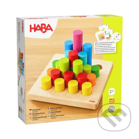 Farebné valčeky (Drevená hračka na vkladanie s predlohami) - hra z kategorie Vzdělávací hry