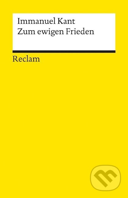 Kniha: Zum ewigen Frieden (Immanuel Kant). , 1986