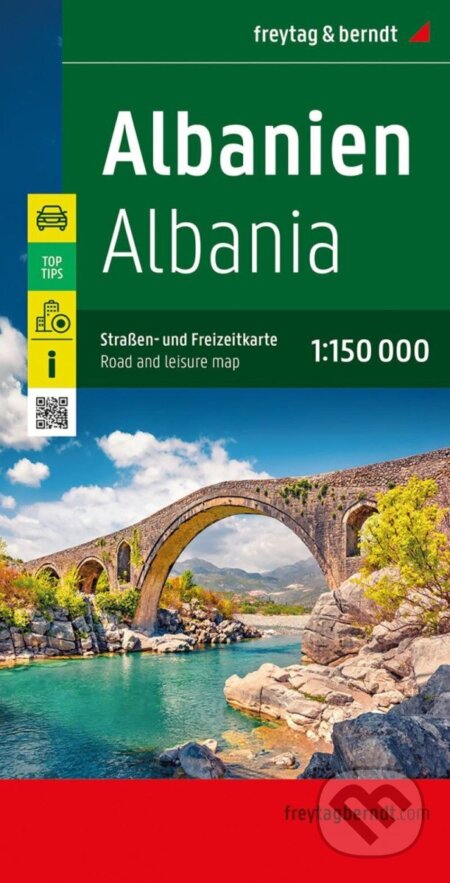 Albánsko 1: 150 000 (automapa a a rekreačná mapa) - kniha z kategorie Mapy Evropy