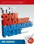 Kniha: Horan, J: One Page Business Plan (Horan). John Wiley & Sons, 1900