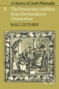 Kniha: A History of Greek Philosophy (W. K. C. Guthrie). Cambridge University Press, 2003