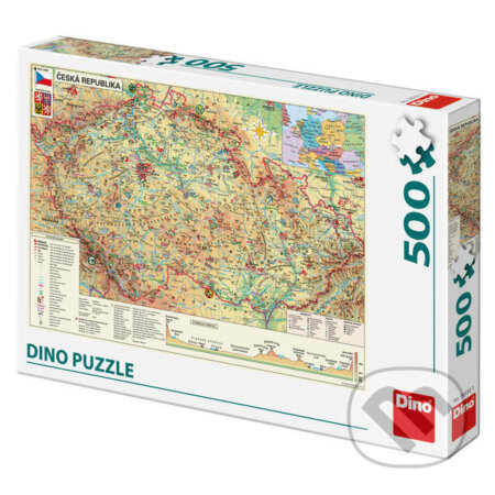 Mapa České republiky - puzzle z kategorie Naučné puzzle