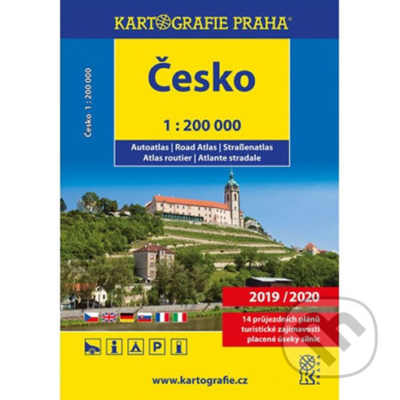 Česká republika - autoatlas 1:200 000, Kartografie Praha, 2019