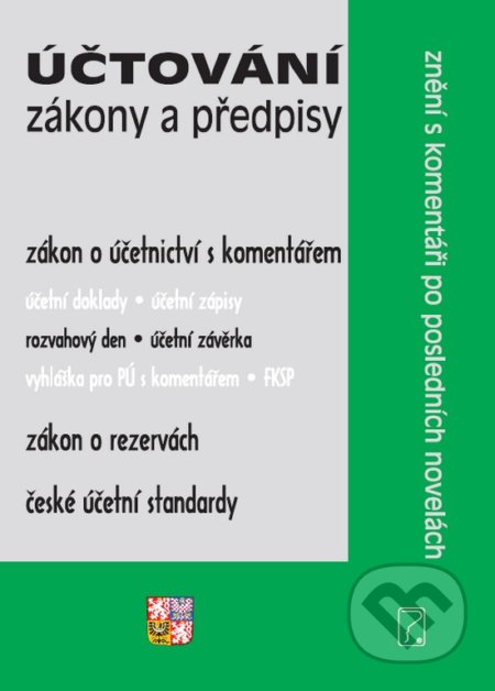 Účtování – Zákony a předpisy - kniha z kategorie Účetnictví a daně