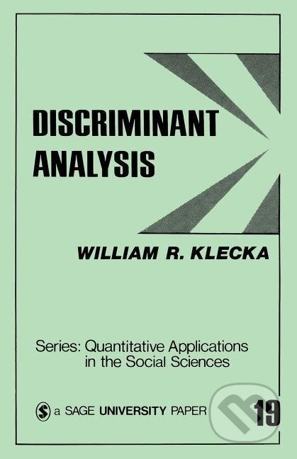Kniha: Discriminant Analysis (William R. Klecka). Sage Publications, 1980