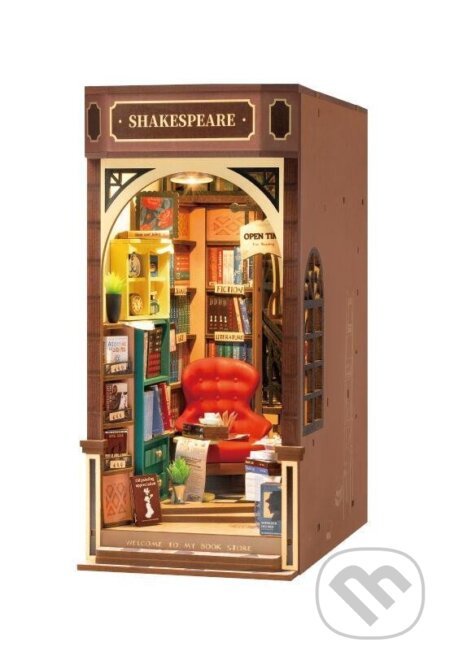 3D Skládačka Zarážka na knihy - Knihkupectví - hra z kategorie Stavebnice