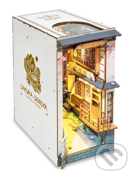 3D Skládačka Zarážka na knihy - Sakurová ulička - hra z kategorie Stavebnice
