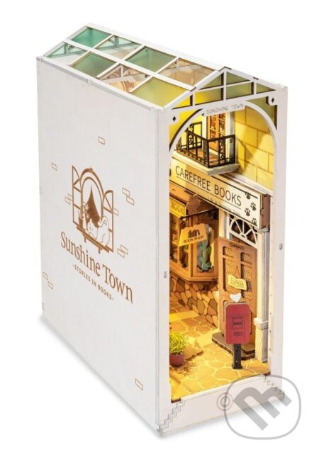 3D Skládačka Zarážka na knihy - Slunečné městečko - hra z kategorie Stavebnice
