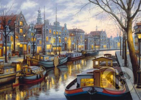 Along the Canal - Evgeny Lushpin - puzzle z kategorie Umělecké