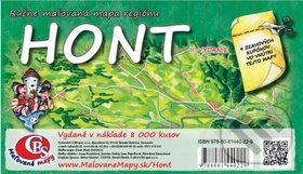 Ručne maľovaná mapa regiónu Hont (2. vydanie)