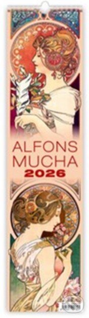 Alfons Mucha vázanka 2026 - nástěnný kalendář (Helma). Helma, 2025