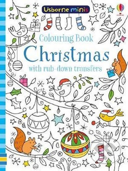 Colouring Book Christmas with Rub-Down Transfers - Kirsteen Robson