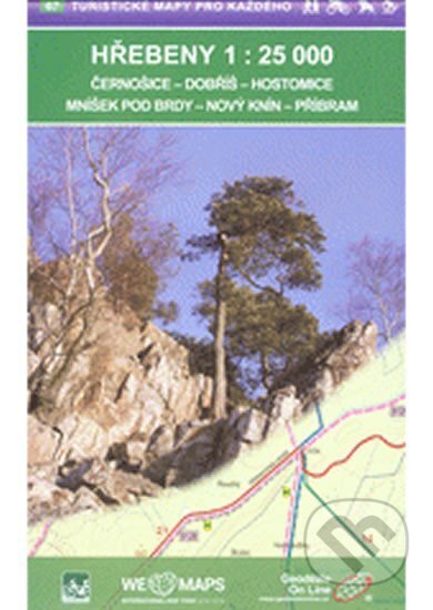 Kniha: Hřebeny 1:25T / 67 Turistické mapy pro každého (Geodezie On Line). Geodezie On Line